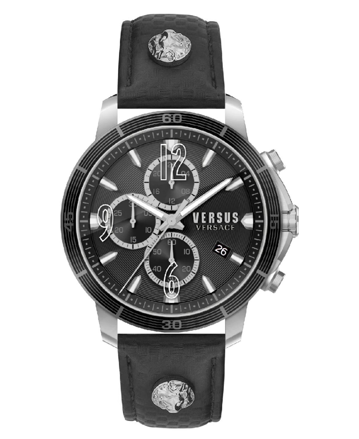 VERSUS Versace Versace Men's Two-Tone Leather Strap Watch, 46mm in Two Tone at Nordstrom Product Image