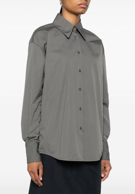FABIANA FILIPPI Long-sleeved Shirt In Gray Product Image