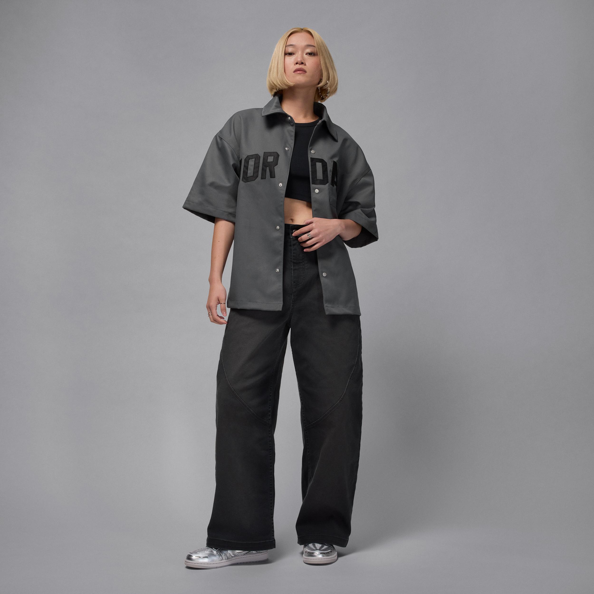 Women's Jordan Flight Woven Short-Sleeve Top Product Image