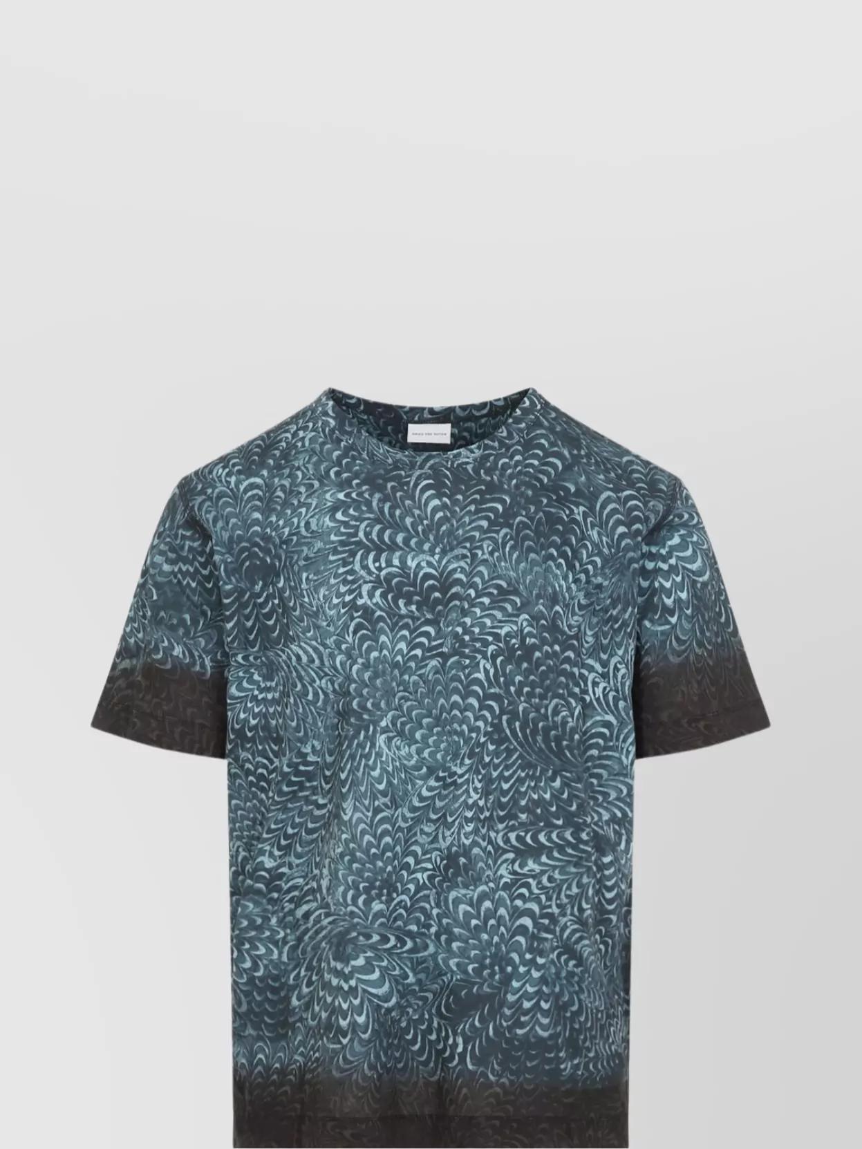 DRIES VAN NOTEN Hubba Printed T-shirt In Blue Product Image