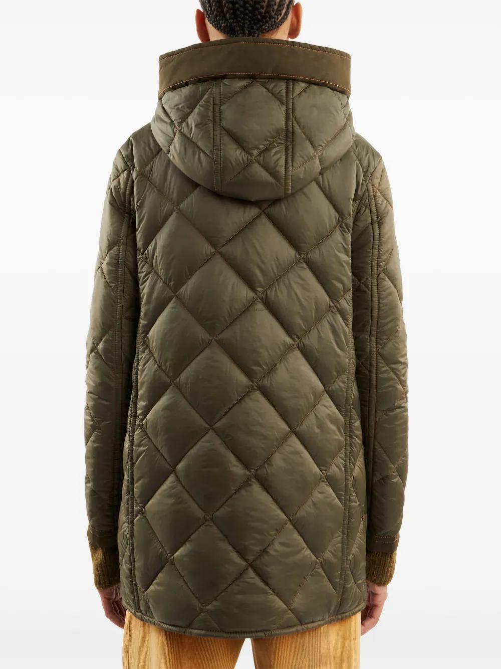 quilted hooded parka jacket  Product Image