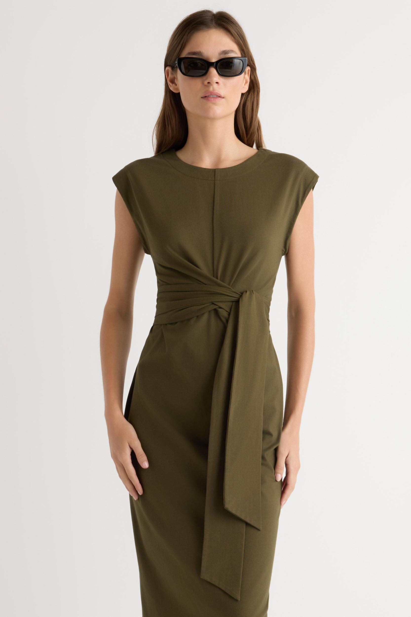Fei Tie-Front Organic Cotton Dress Product Image