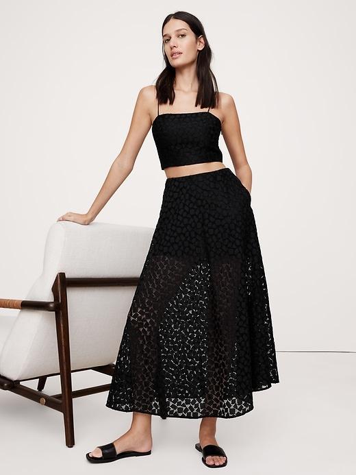 Lace Maxi Skirt Product Image