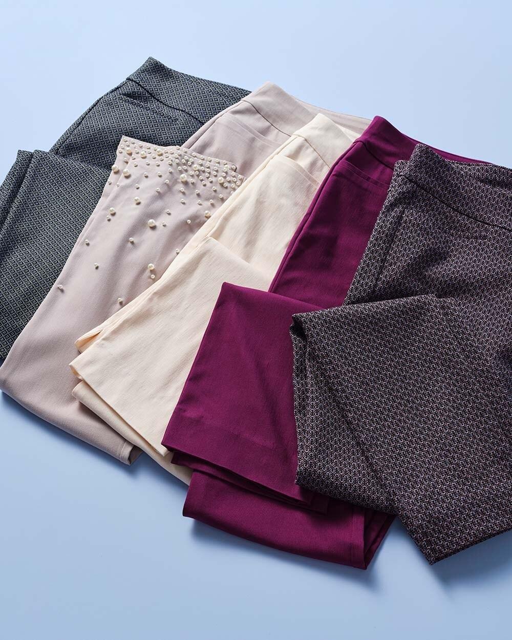 Brigitte Diamond Print Slim Ankle Pants Product Image