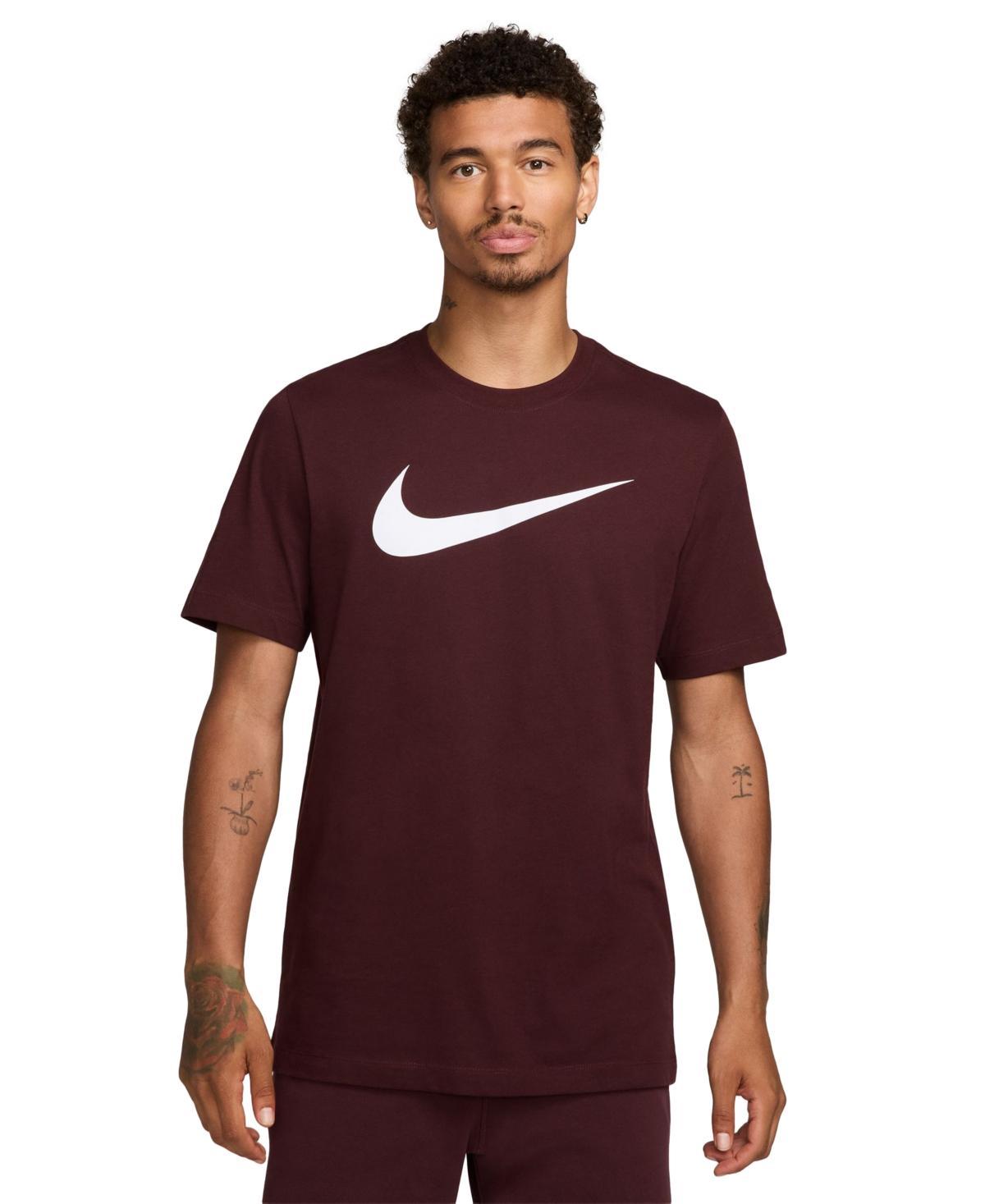 Men's Nike Icon Swoosh Tee, Size: XXL, Dark Gray Grey Product Image