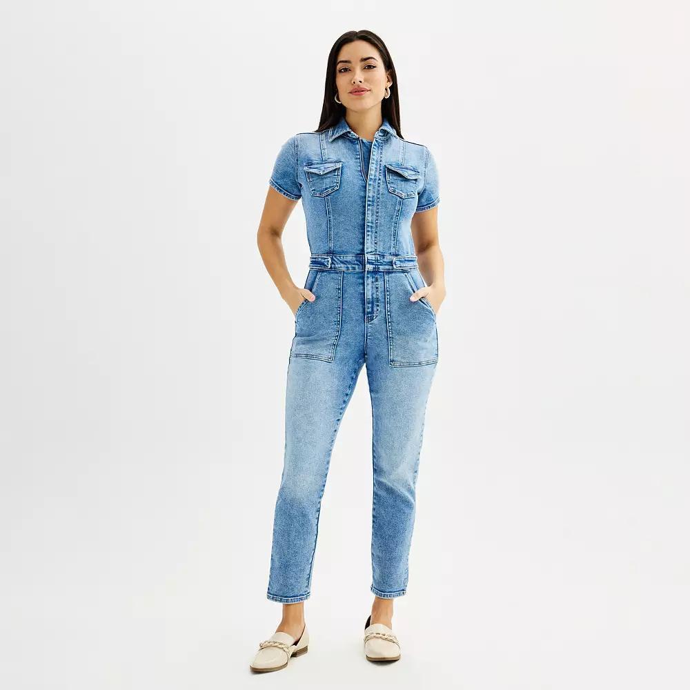 Womens INTEMPO Jumpsuit Blue Product Image