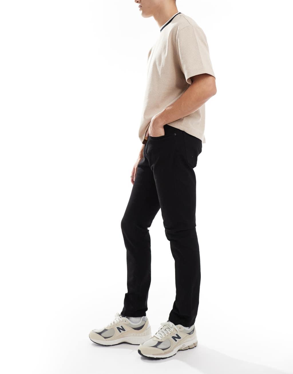 Polo Ralph Lauren Sullivan icon logo back pocket slim fit jeans in black Product Image
