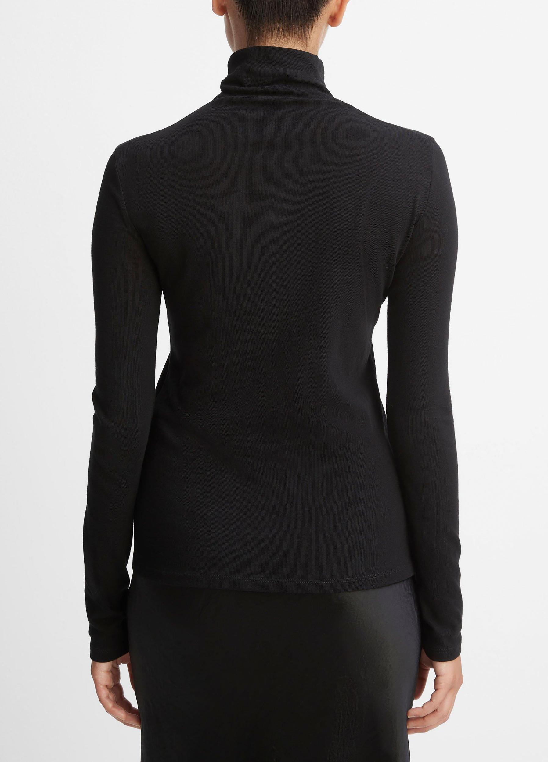 Womens Essential Long Sleeve Turtleneck, Optic White, Size XXS Vince Product Image