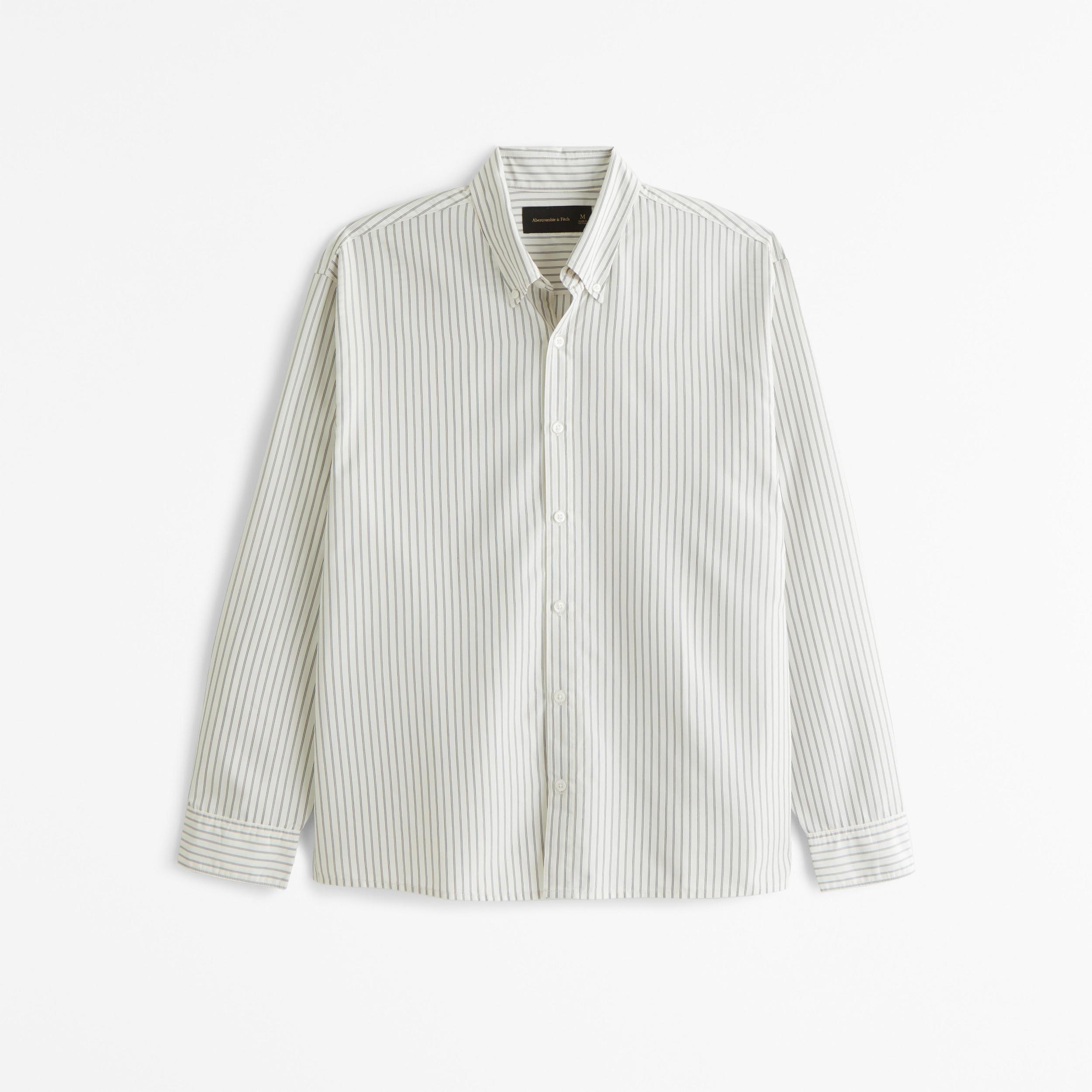 Long-Sleeve Cupro Button-Up Shirt Product Image