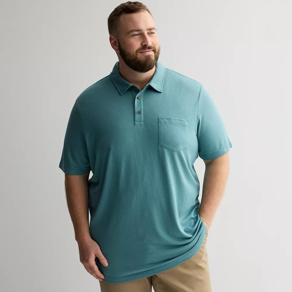 Big & Tall Sonoma Goods For Life® The Super Soft Polo, Men's, Size: 2XB, Medium Blue Product Image