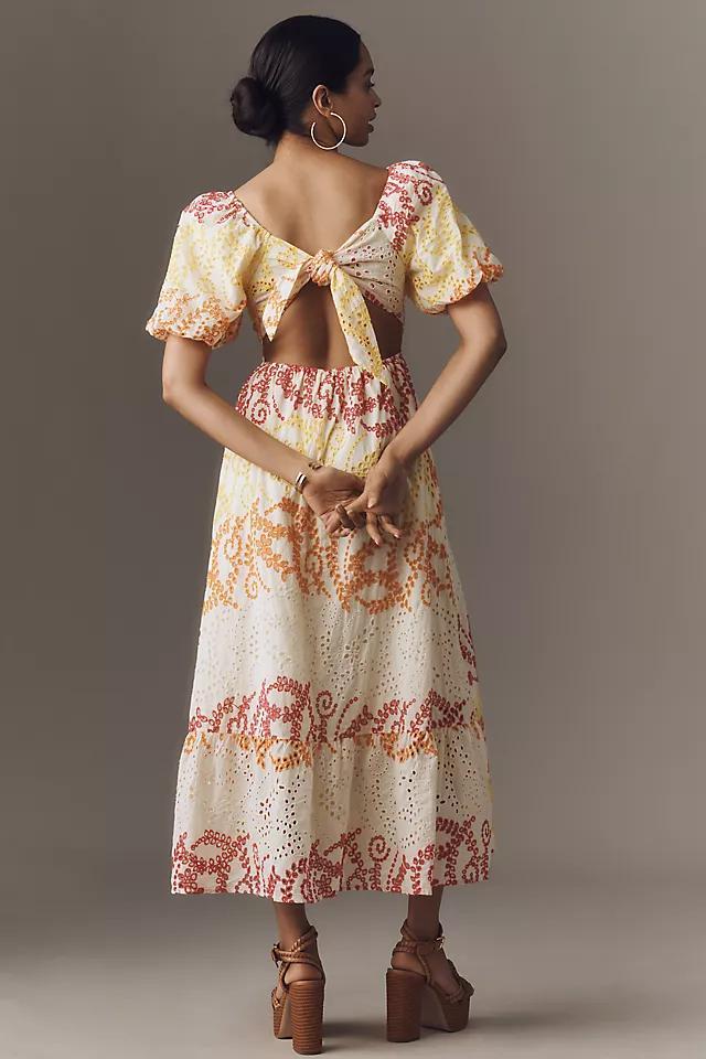 English Factory Short-Sleeve Sweetheart Babydoll Midi Dress Product Image