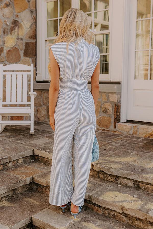 Yacht Club Calling Stripe Jumpsuit Product Image