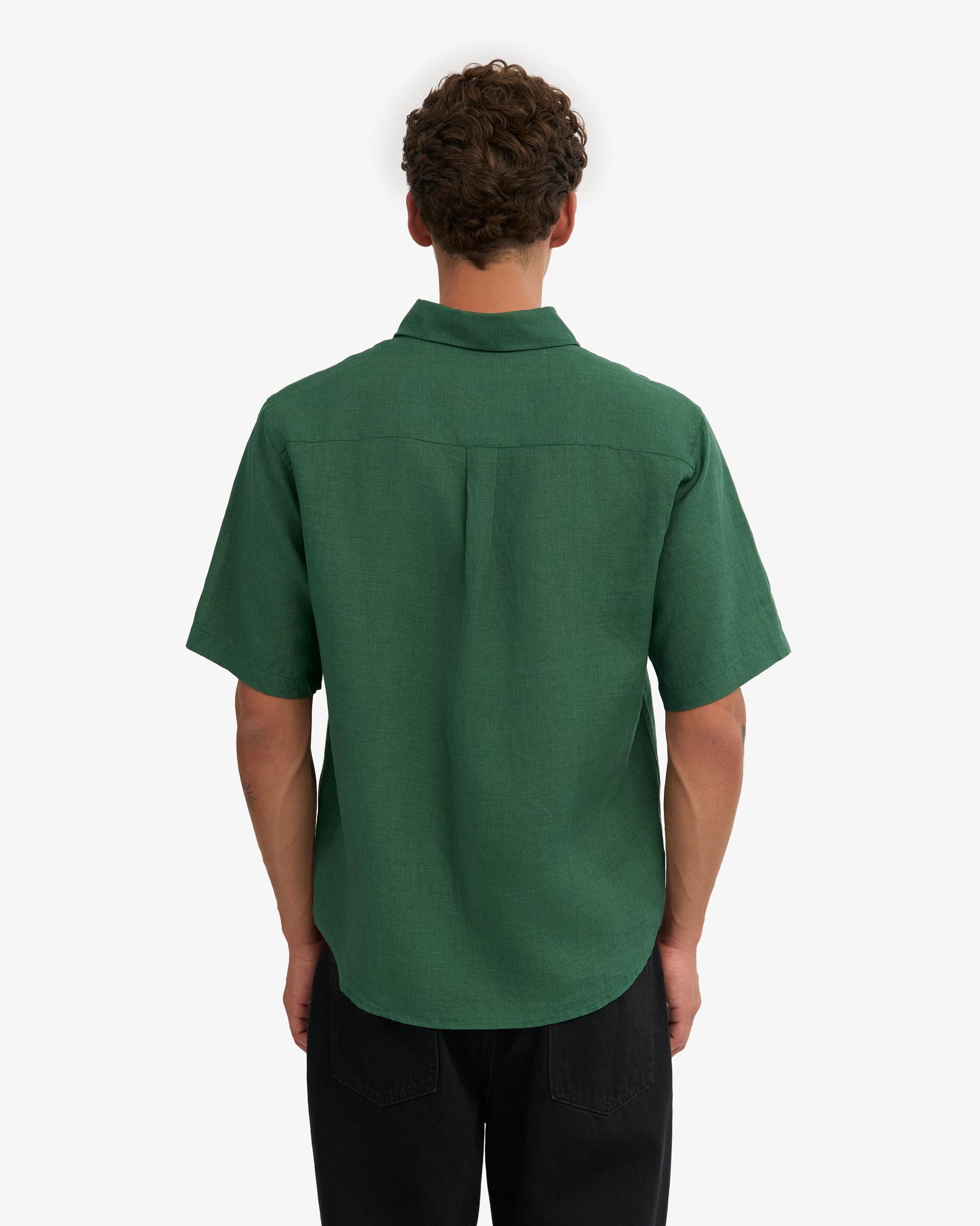 Linen SS Shirt - Marine Blue Product Image