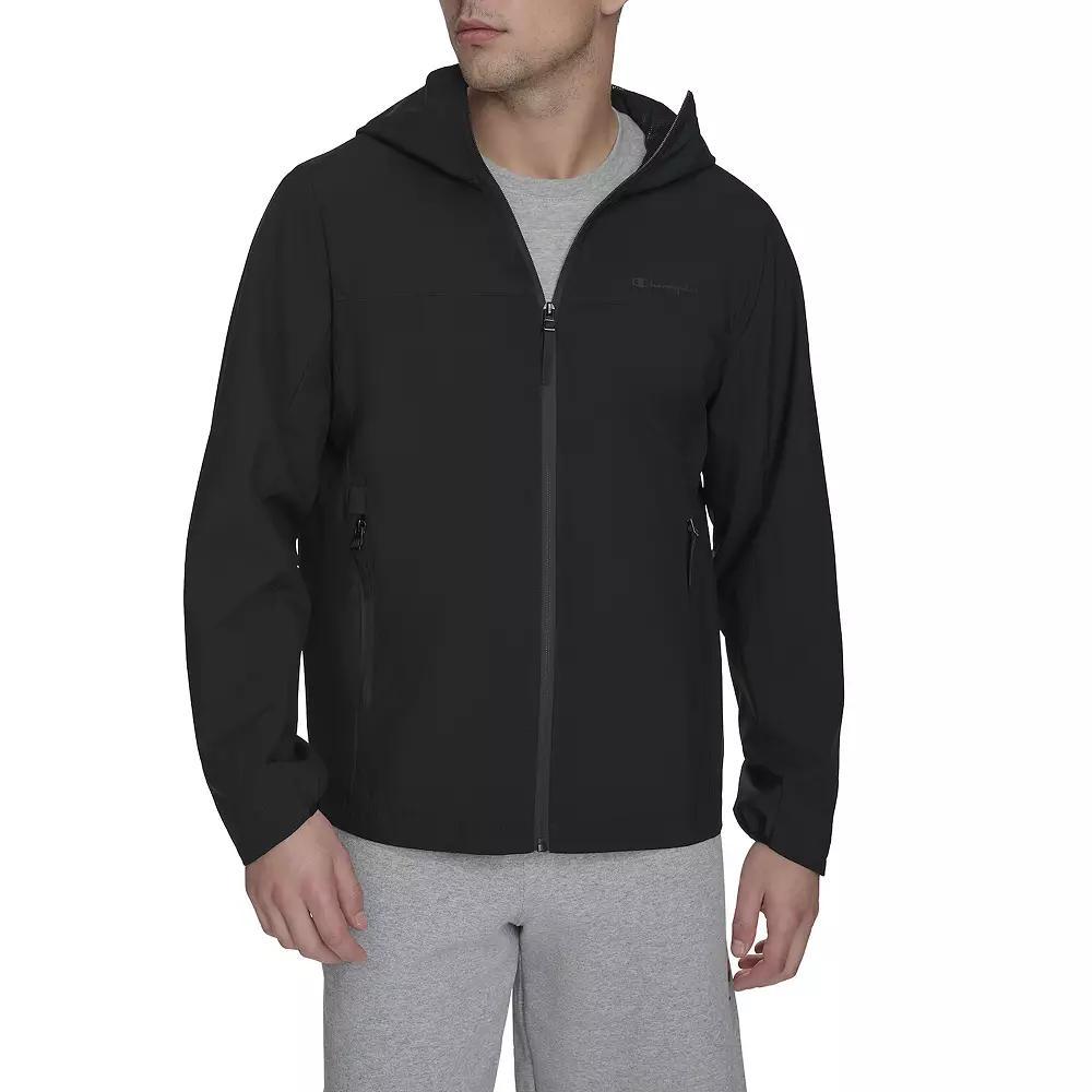 Men's Champion® Hooded Rain Jacket, Size: Large, Black Product Image