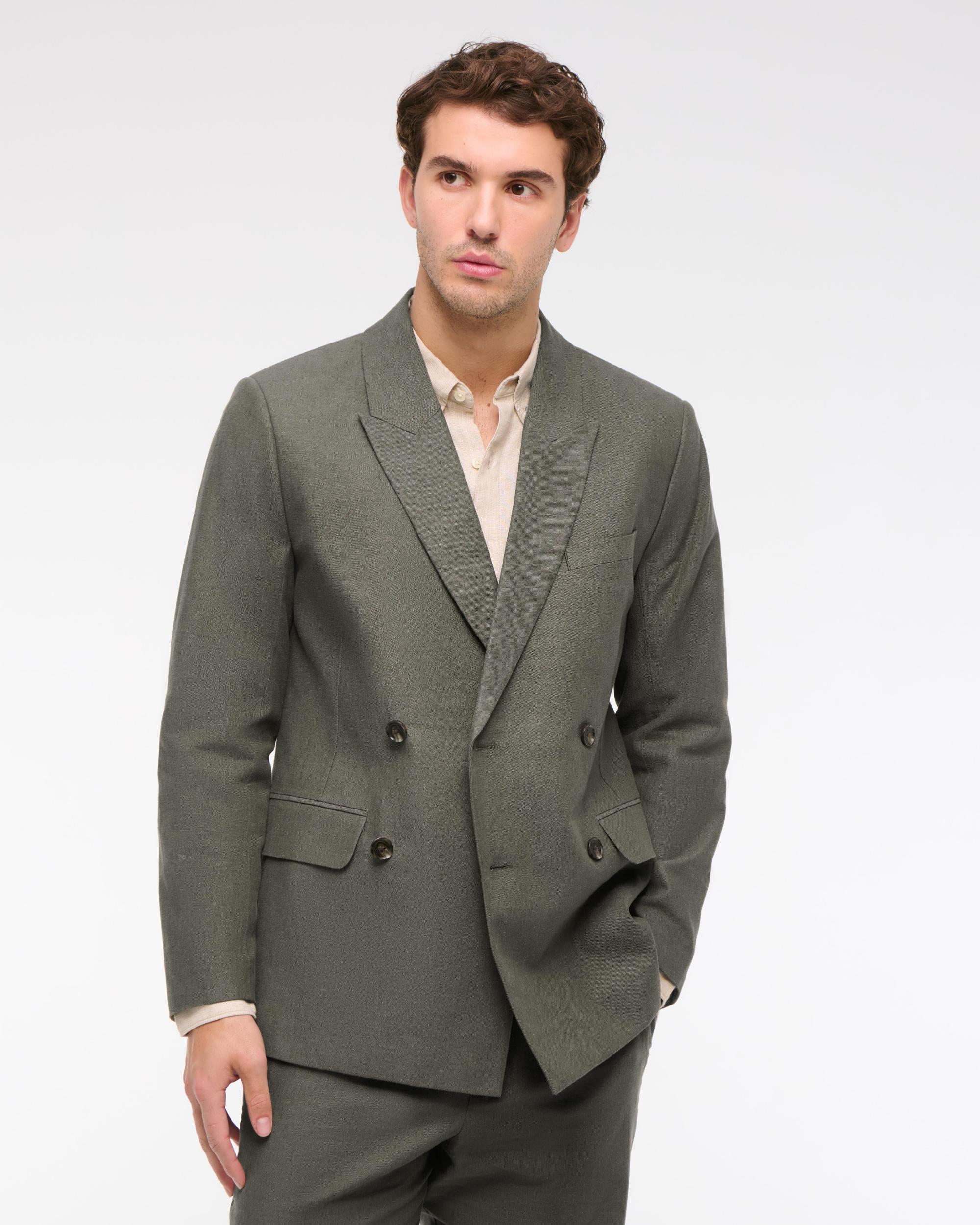 The A&F Collins Tailored Double-Breasted Blazer Product Image