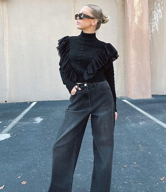 GB Tulle Cable Knit Sweater Product Image