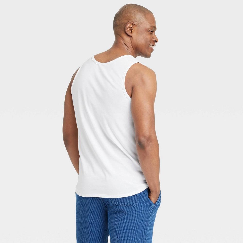 Mens Tank Top - Goodfellow & Co White L: Lightweight Standard Fit, Pullover Style Product Image