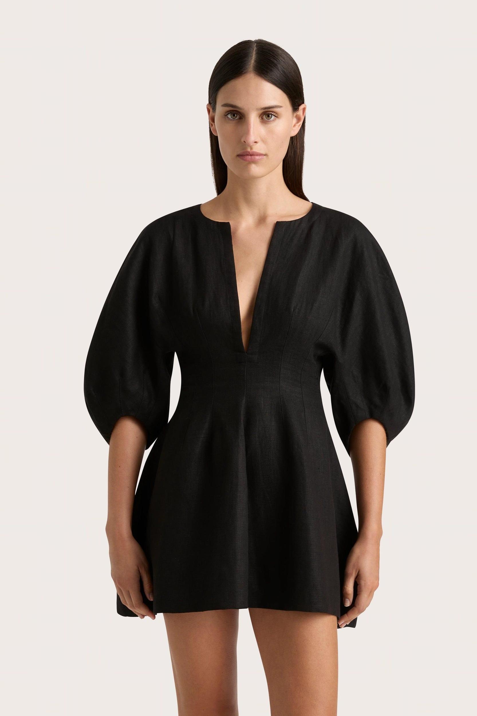 Soleil Mini Dress Black - Final Sale Product Image
