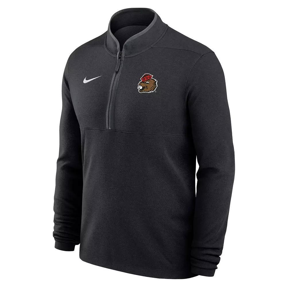 LSU Tigers Victory Nike Men's Dri-FIT College 1/2-Zip Long-Sleeve Top Product Image