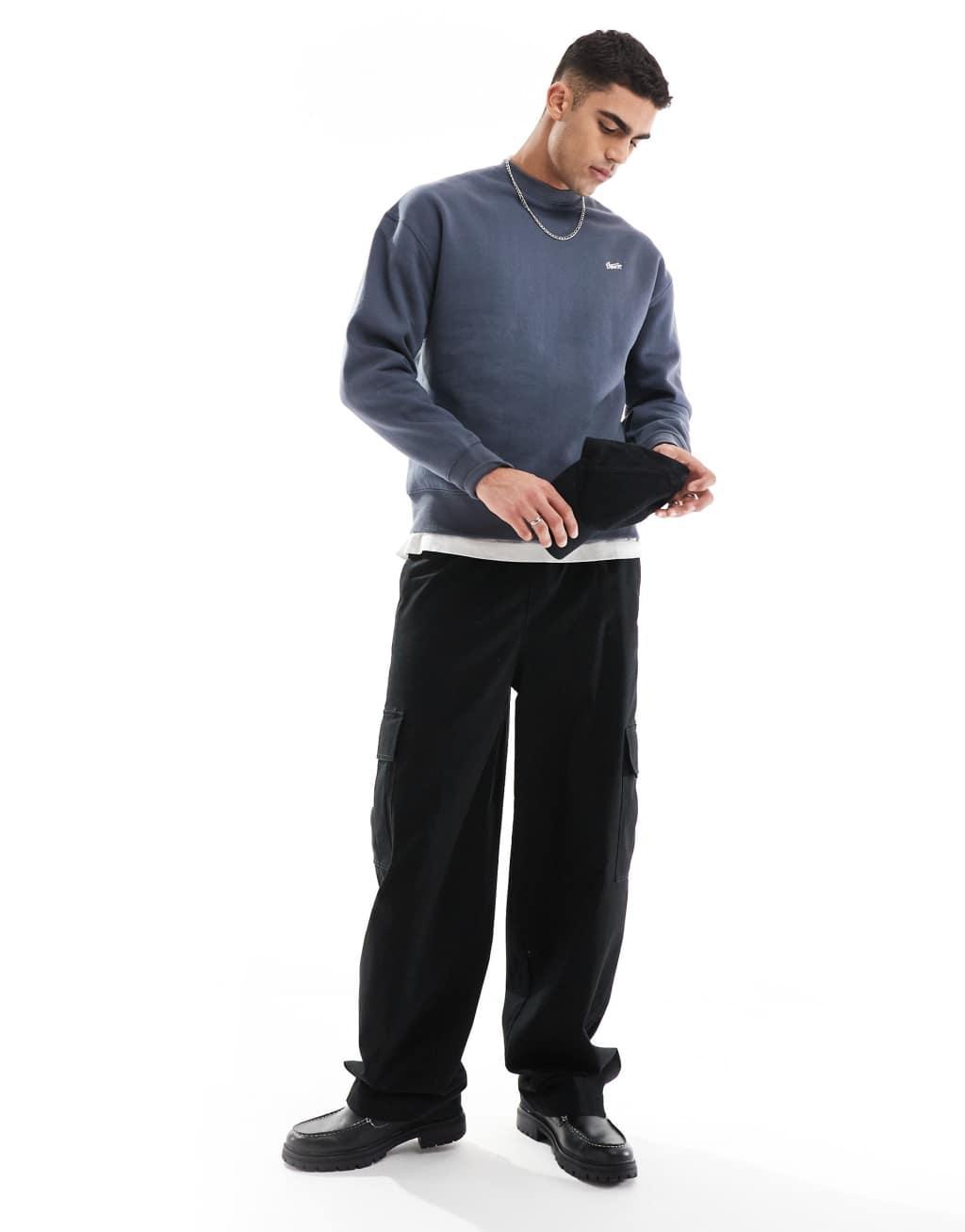 Pull&Bear STWD sweatshirt in blue Product Image