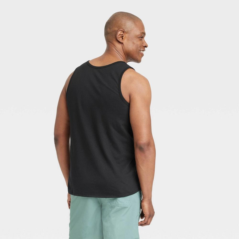 Mens Tank Top - Goodfellow & Co Black S: Lightweight Cotton Blend, Standard Fit, Sleeveless, Machine Washable Product Image