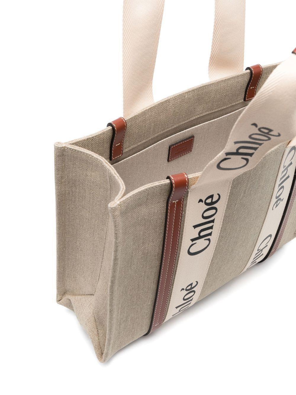 Woody linen tote bag Product Image
