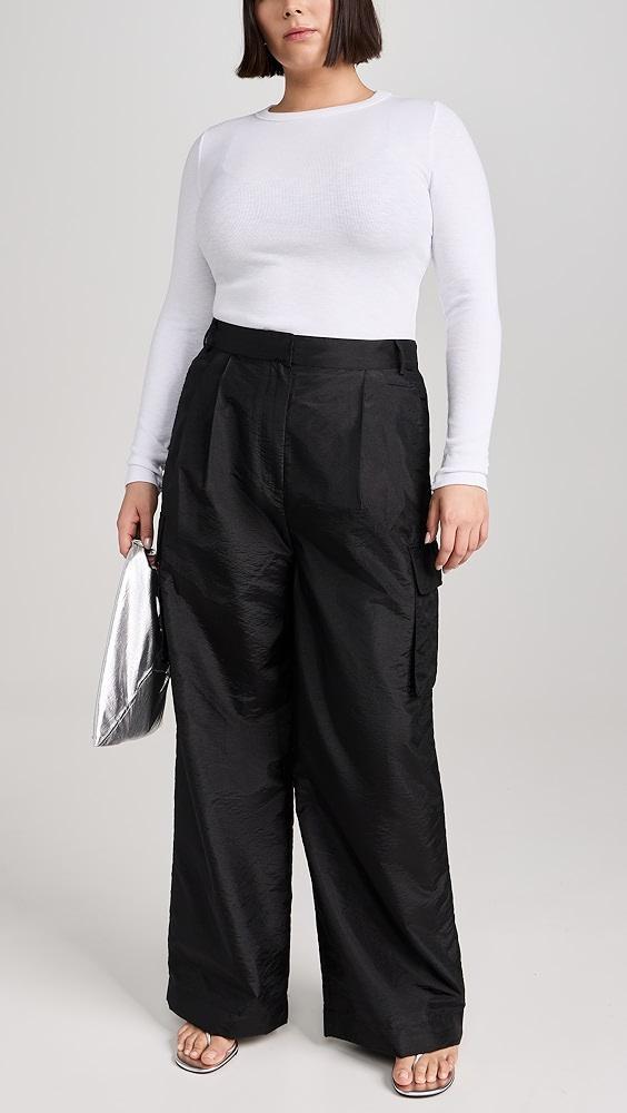 Enza Costa Textured Rib Crew Tee | Shopbop Product Image