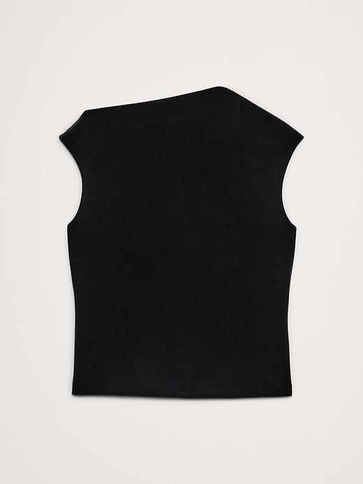 Bias-Cut Velvet Asymmetrical Top Product Image