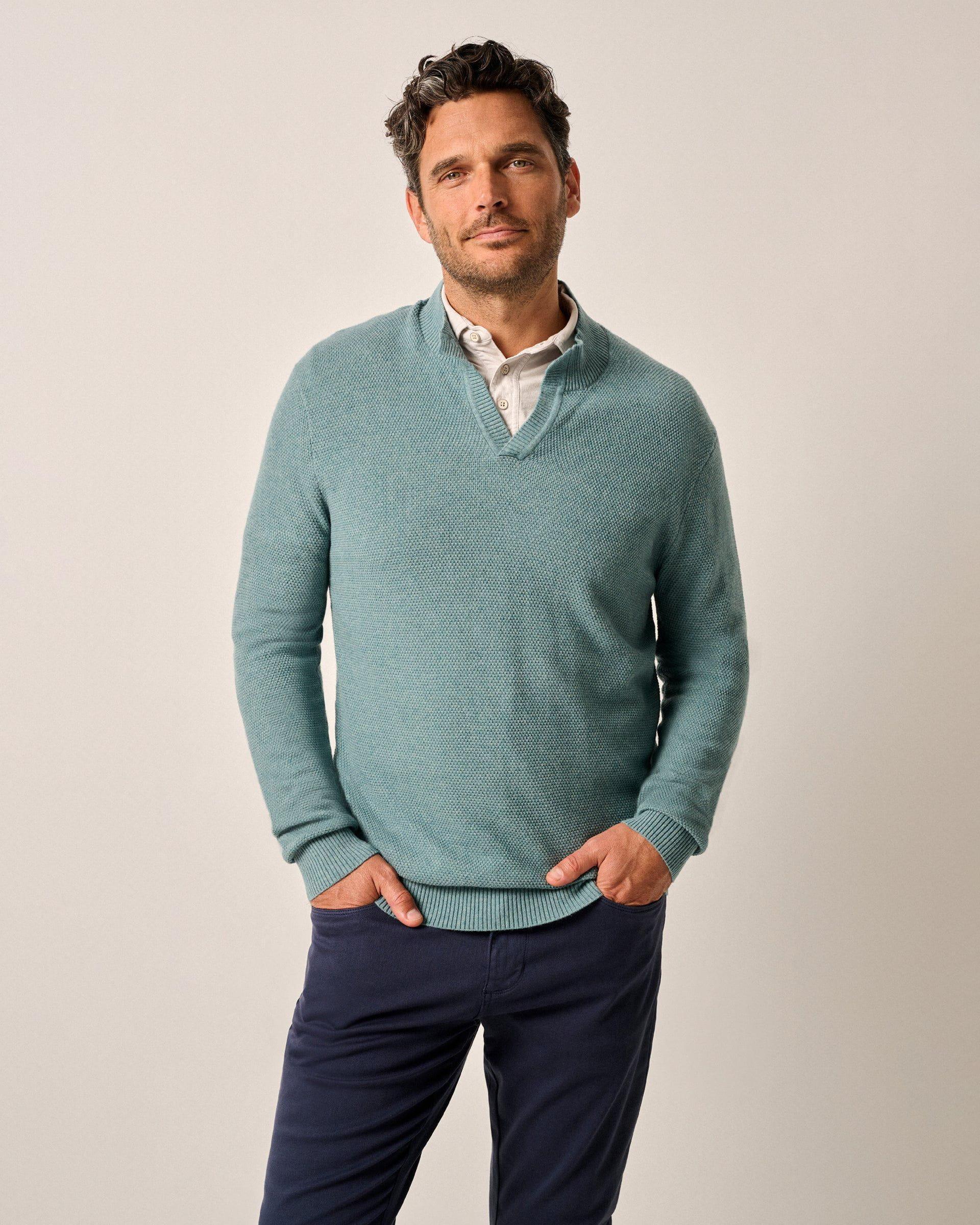 johnnie-O Esteban Johnny Collar Sweater Product Image