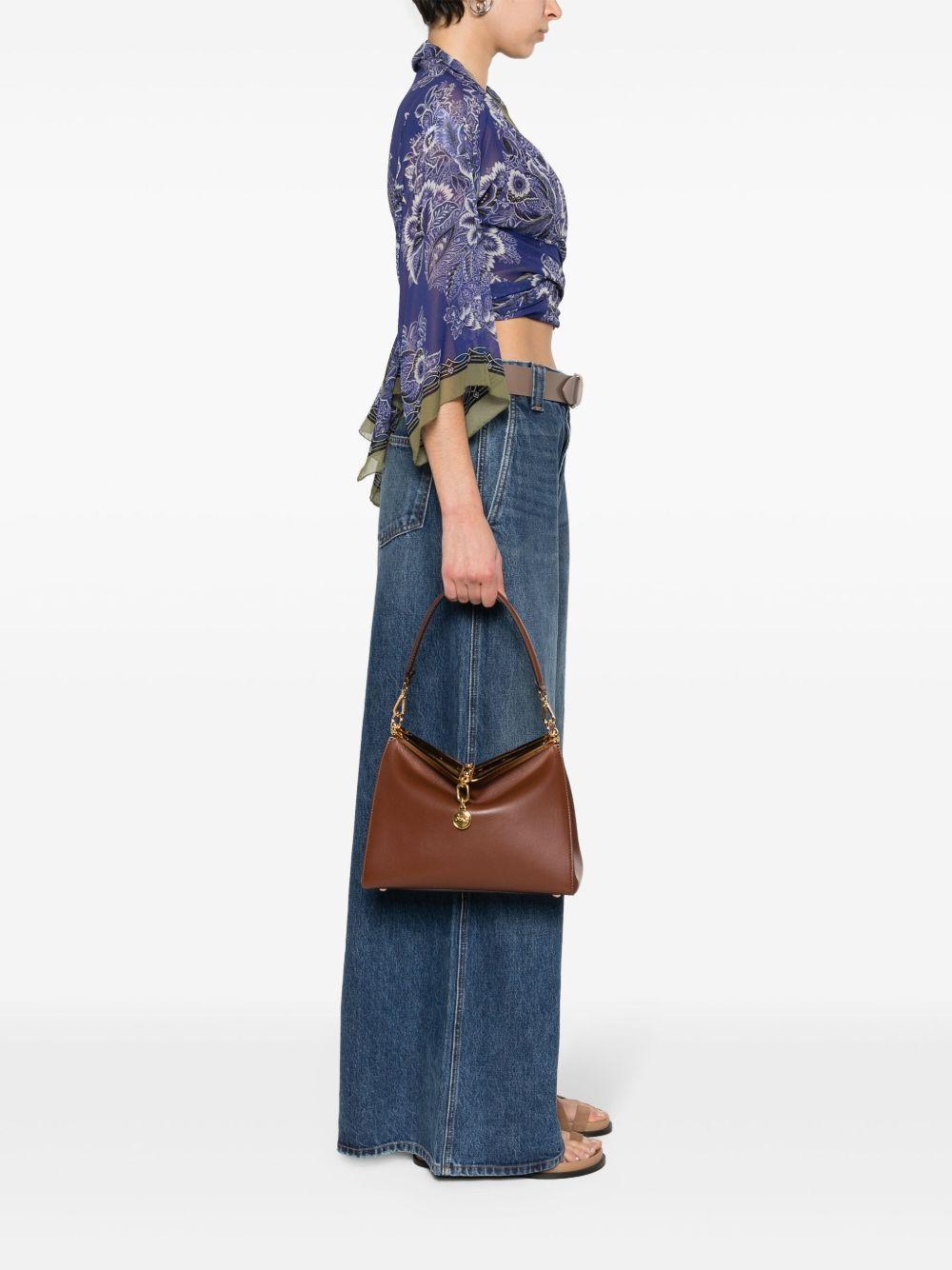 medium Vela leather shoulder bag Product Image