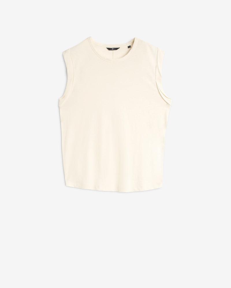 Linen Blend Muscle Tee Product Image