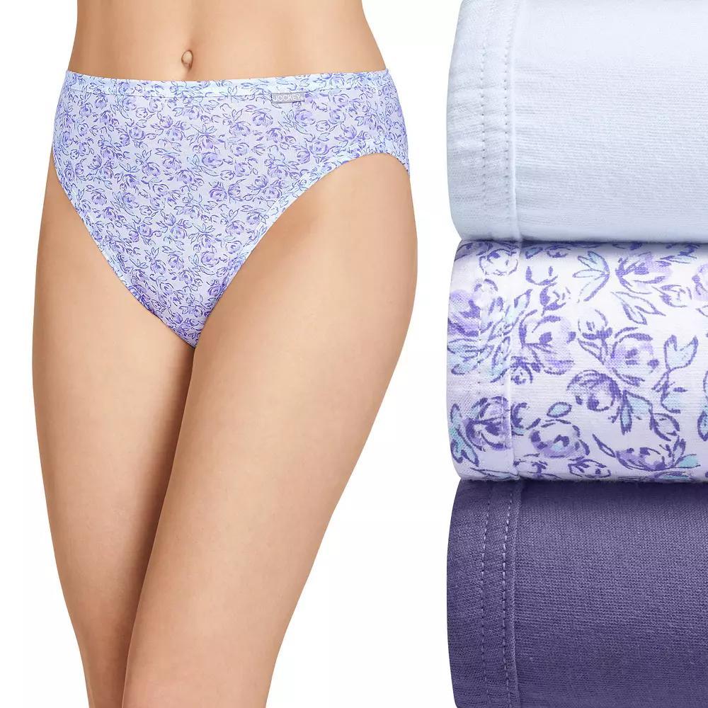 Women's Jockey® Elance 3-pk. French Cut Panty Set 1487, Size: 6, Boquet Blossom Product Image