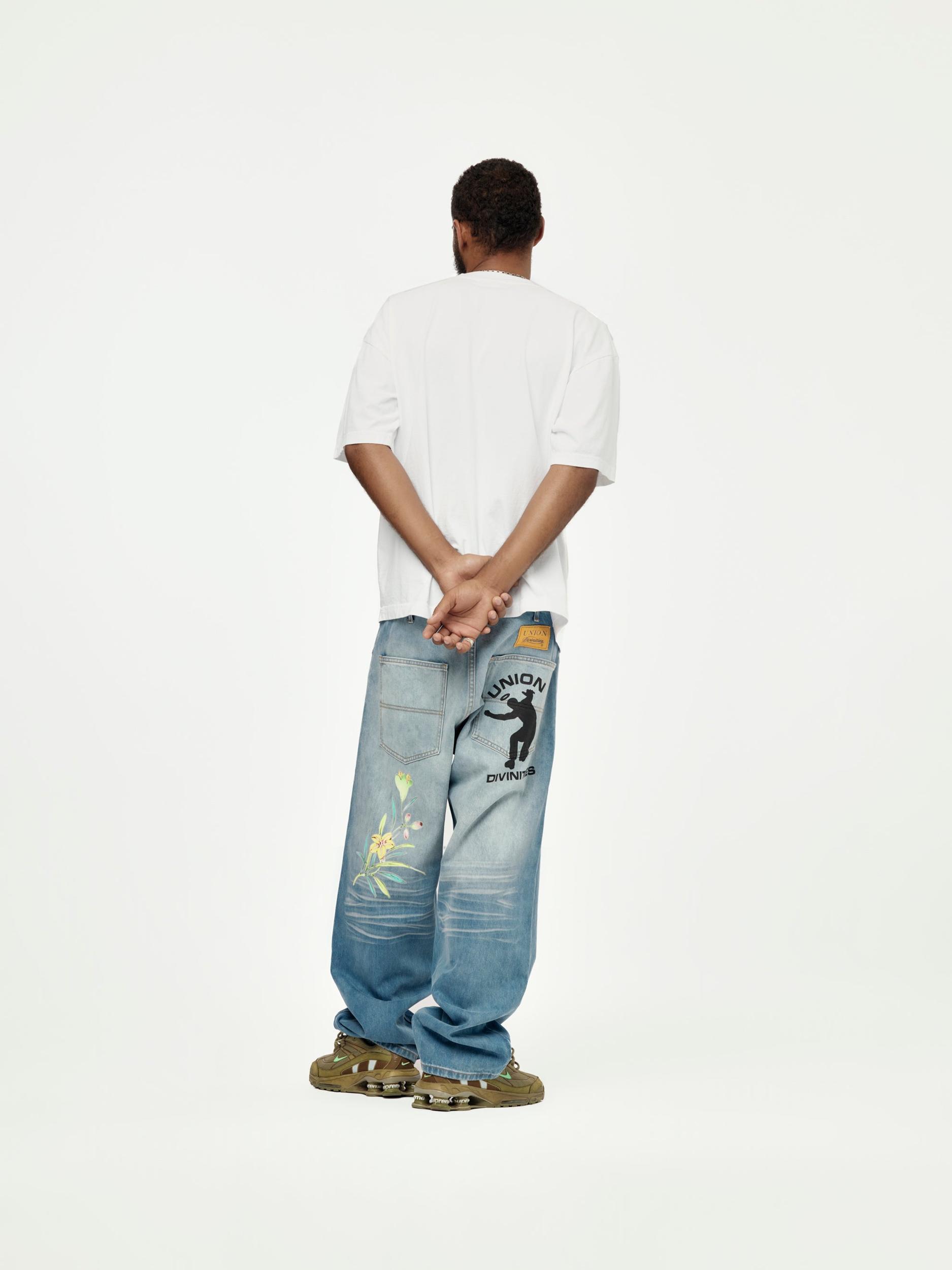 Divinities x Union Distressed Jeans (Stone Wash) Product Image