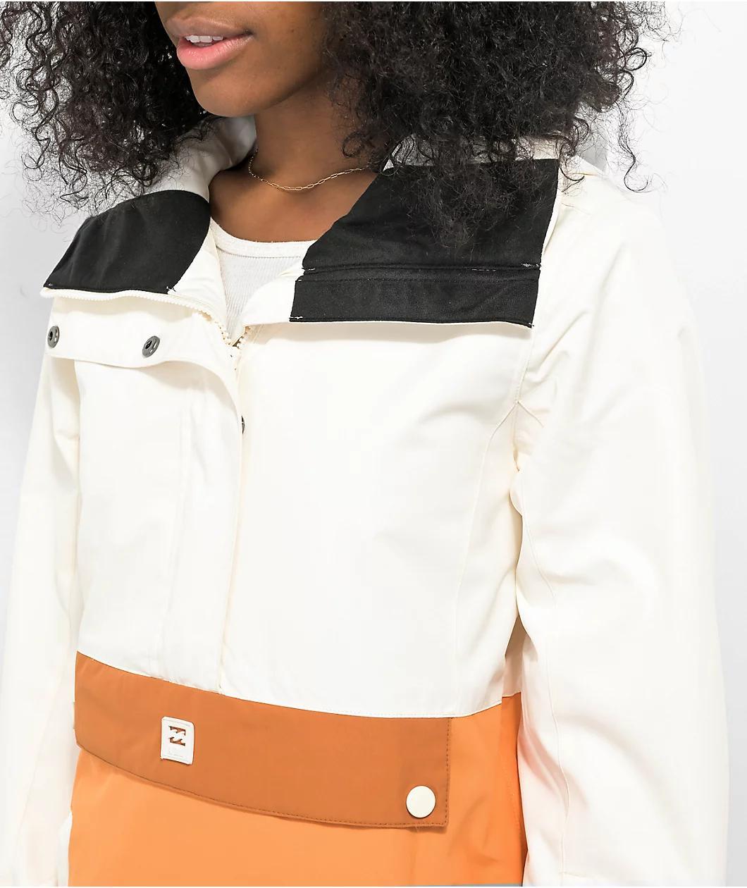 Billabong Day Break Cream & Orange Snowboard Jacket Product Image