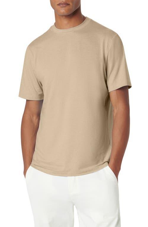 Mens Cotton Jersey Crewneck T-Shirt with Faux Layering Product Image
