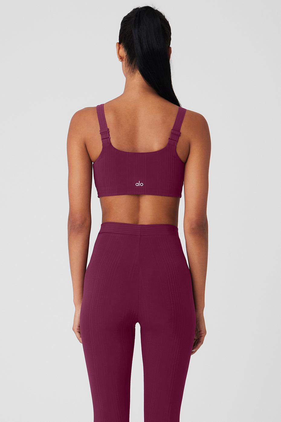 High-Waist 7/8 Run It Back Legging - Wild Berry Product Image