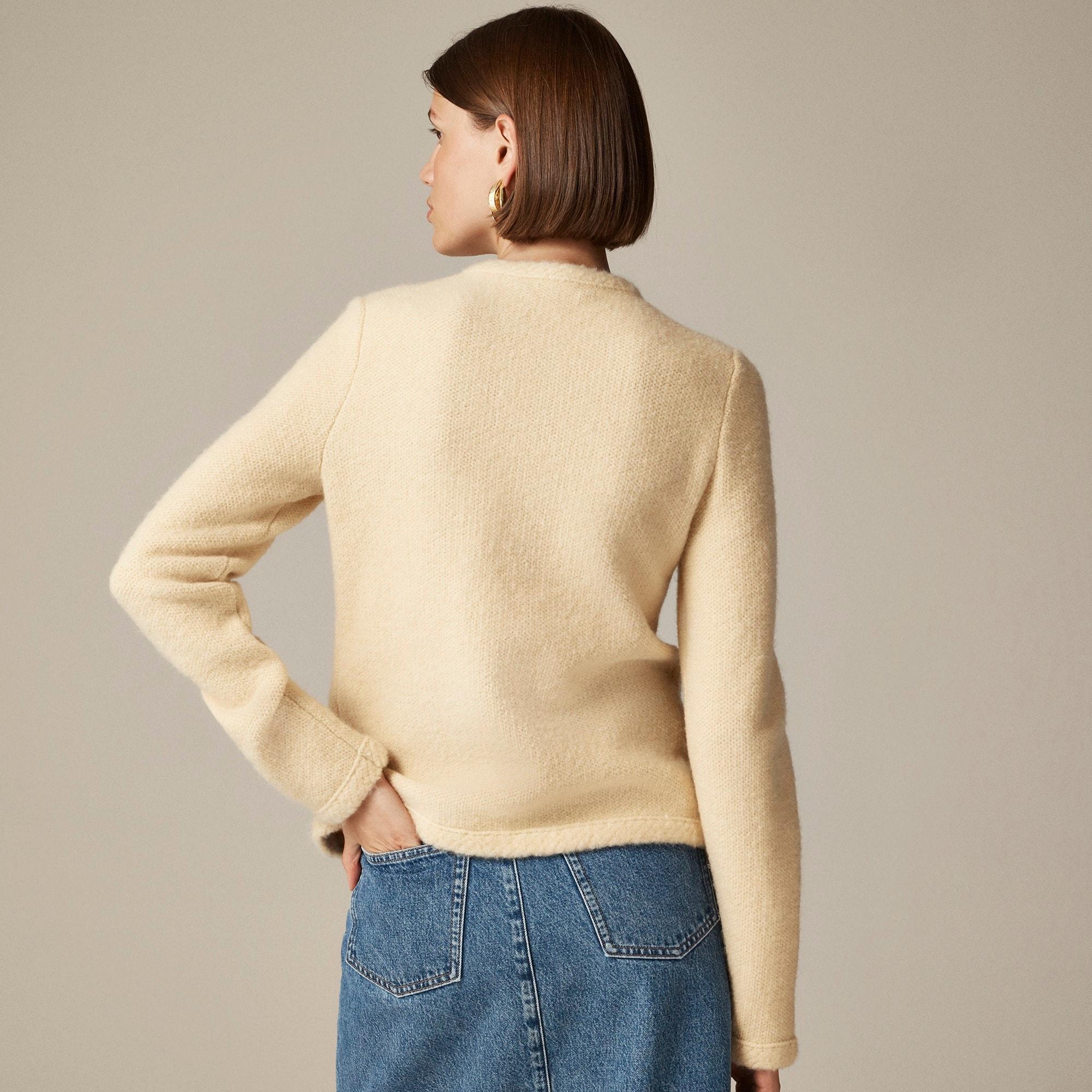 Textured sweater lady jacket Product Image