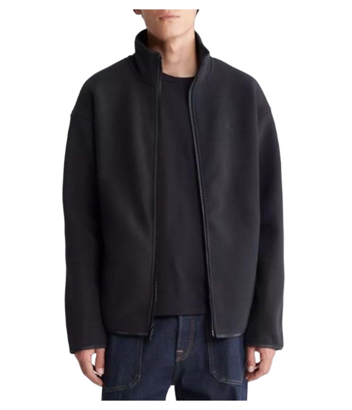 Long Sleeve Polar Fleece Fz Jacket Black Product Image
