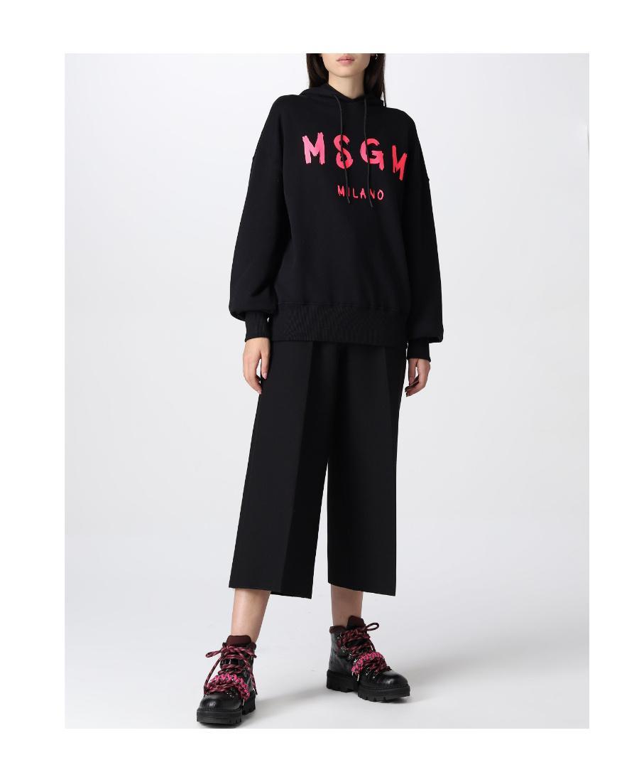 MSGM Logo-print Sweatshirt In Black Product Image