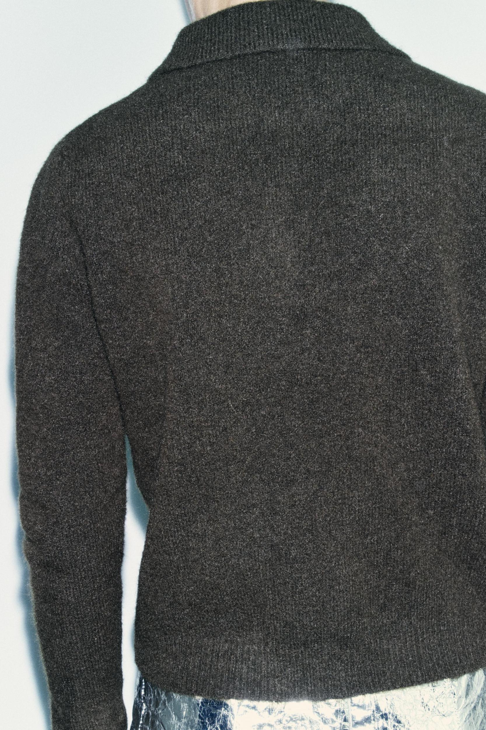 PLAIN KNIT JERSEY POLO SHIRT Product Image