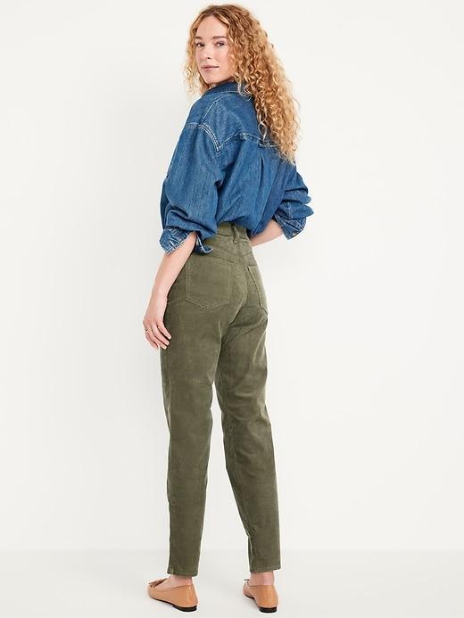 High-Waisted OG Straight Corduroy Ankle Pants Product Image