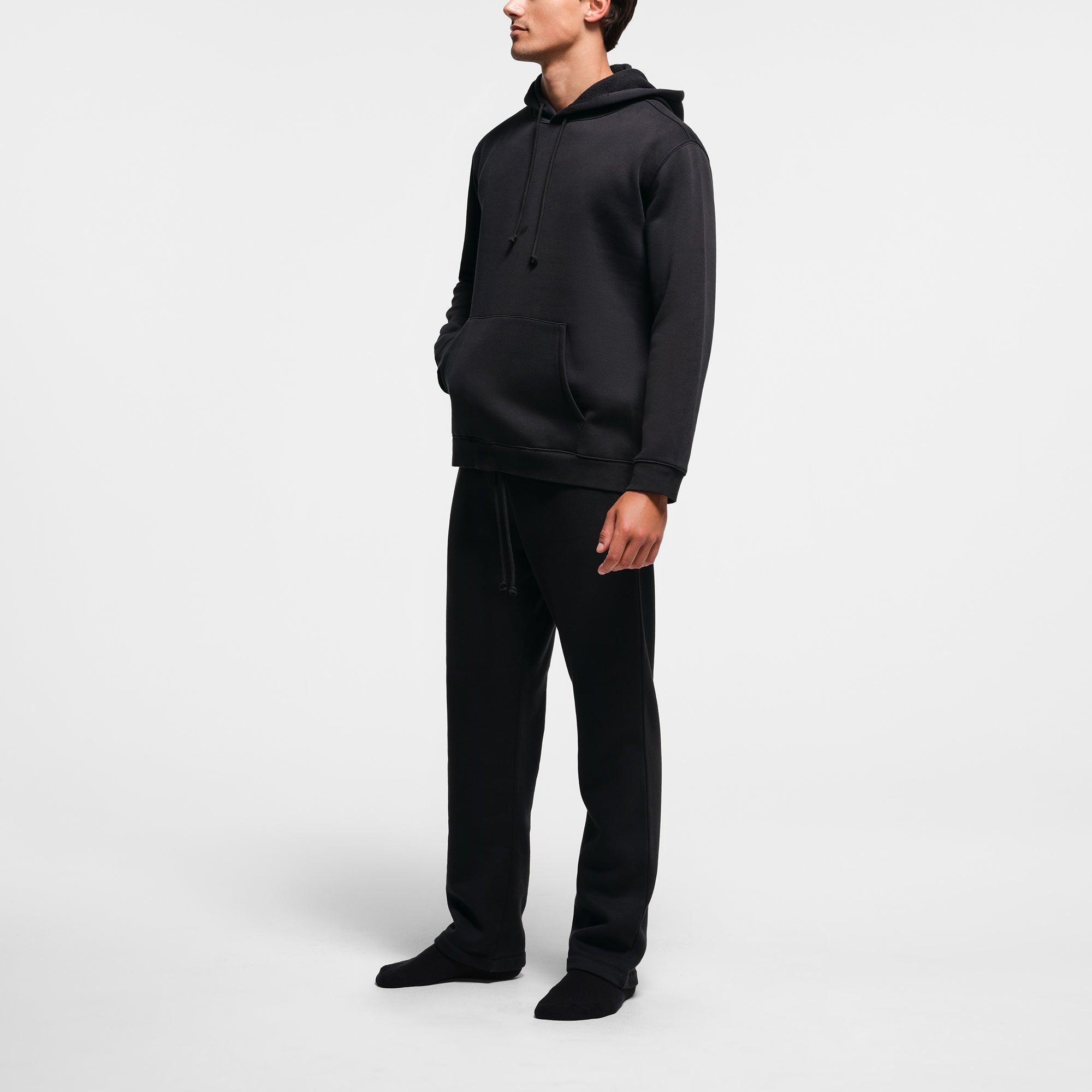 FLEECE LOUNGE MENS CLASSIC HOODIE | WASHED ONYX Product Image