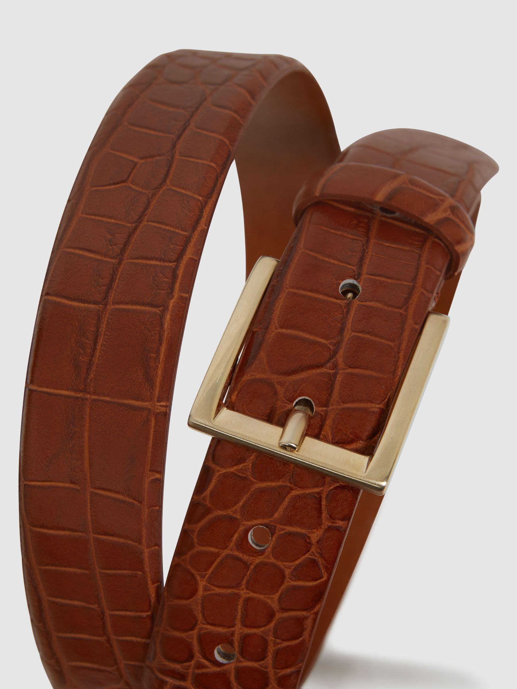 Leather Belt in Tan Product Image