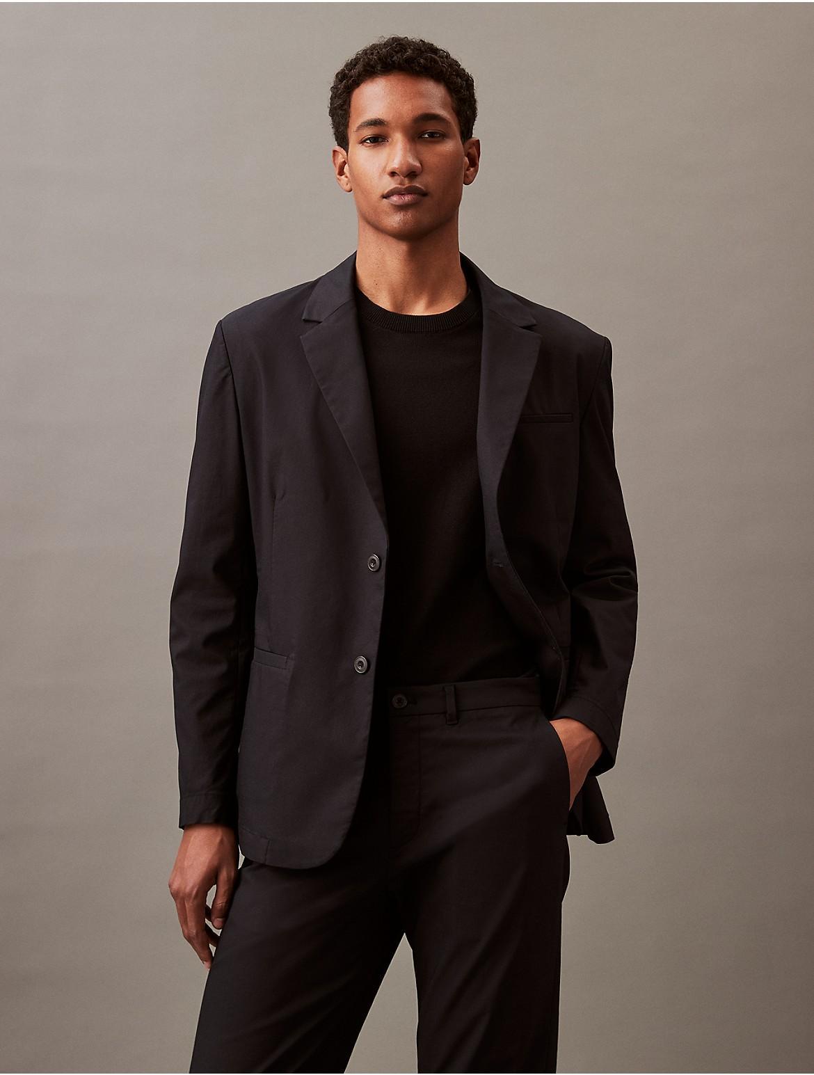 Calvin Klein Mens Cotton Stretch Classic Fit Blazer - Blue - XS Product Image