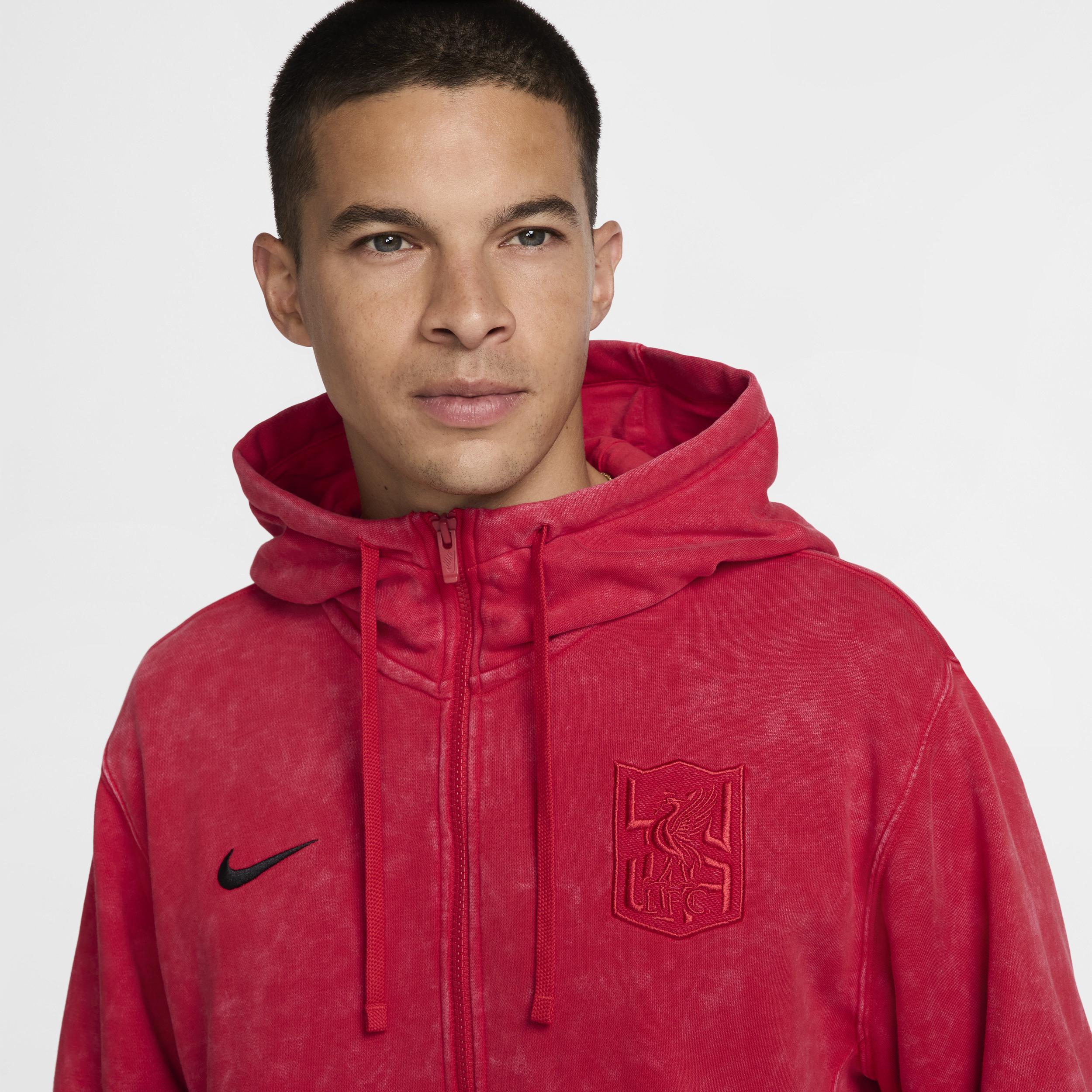 Mens Nike Red Liverpool Third Club Full-Zip Hoodie Product Image