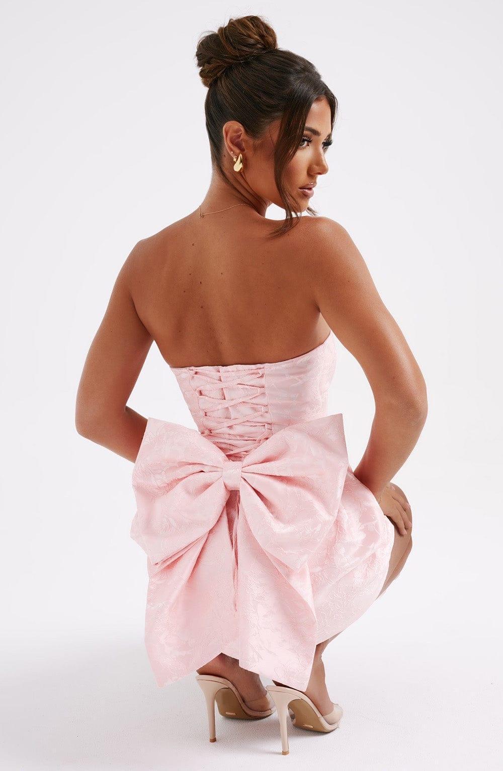 Elenora Mini Dress - Blush Product Image