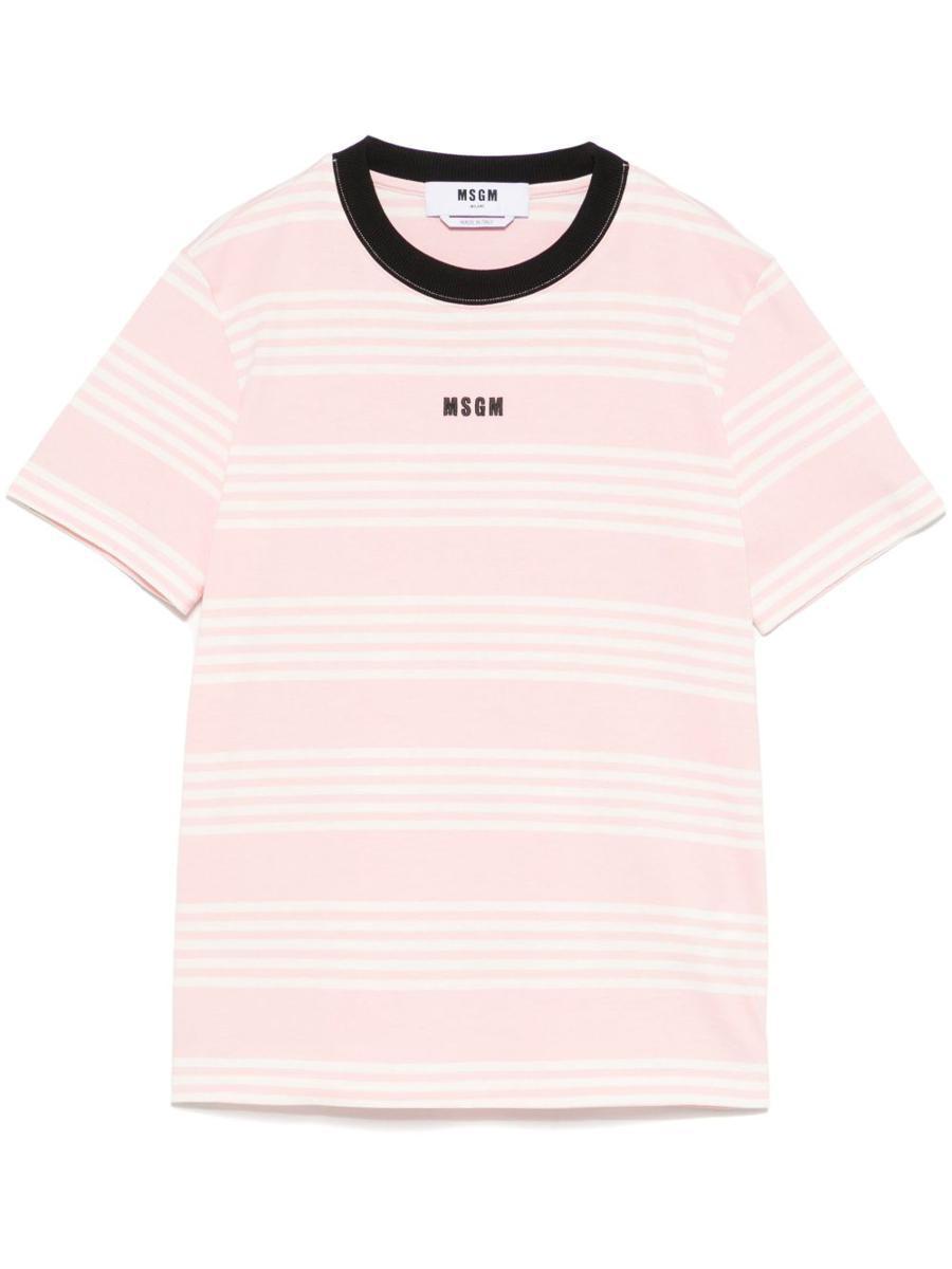 MSGM T-shirts And Polos In Pink Product Image