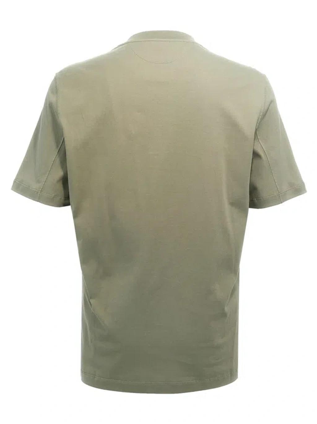 BRUNELLO CUCINELLI T-shirt  Men Color Green In Grün Product Image
