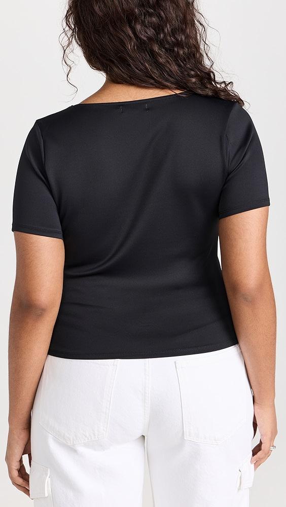 Good American Scuba Scoop Crop Tee | Shopbop Product Image
