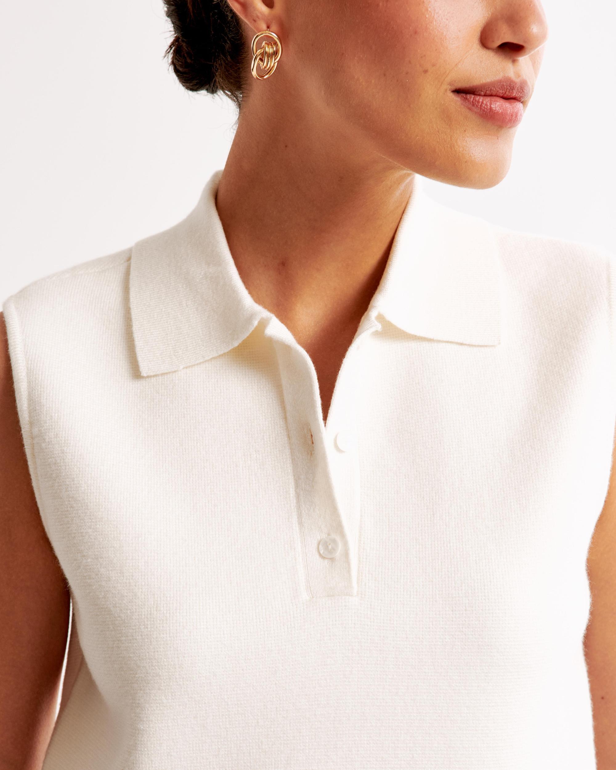 LuxeLoft Sleeveless Notch-Neck Top Product Image